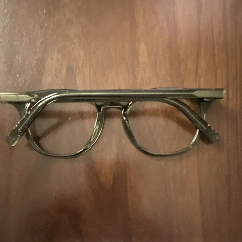 Warby Parker Carlton N 714 Green Full Rim Plastic Eyeglass Frames 48-17-135